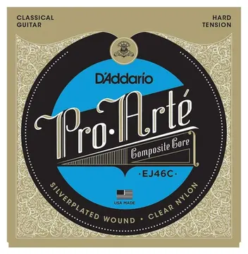D'Addario EJ46C Pro Arté Hard Tension Silver Plated Corde Chitarra Classica