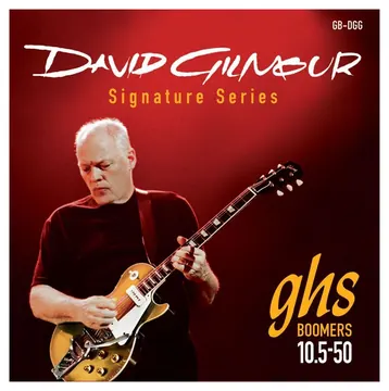 GHS Corporation GHS David Gilmour Signature Guitar Boomers - GB-DGG - Electric Guitar String Set, .0105-.050, for Gibson Scale