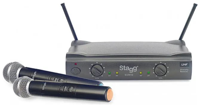 Stagg UHF Funkmikrofon- 2er Set