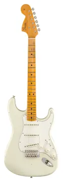 Fender custom shop Jimi Hendrix Voodoo Child Signature Stratocaster Journeyman Relic touche erable Olympic White