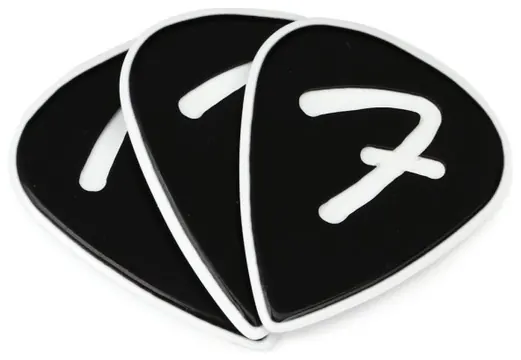Fender 351 F Grip Picks - Black 3-pack