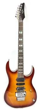 LUKE&amp;DANIEL Luke & Daniel UNC-7DH Chitarra Elettrica 24 Tasti Stile RG Colore Tea Burst