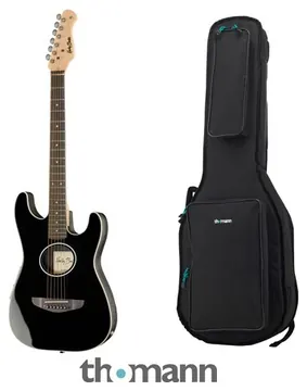 Harley Benton ST-Acoustic Black Bundle