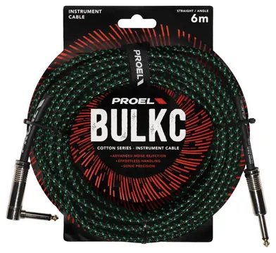 Proel BULK120CLU6GB Cavo per strumenti 6mt Nero e Verde