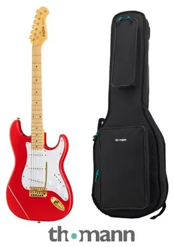 Harley Benton ST-59HM Fiesta Red Bundle