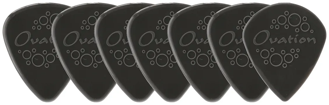 Ovation Diamond Picks Nylon Standard 351 1,60mm Plektren (6+1 Stück), onyx black (524.298)