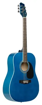 Stagg SA20D BLU Blue dreadnought acoustic guitar