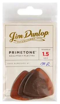 Jim Dunlop 512P150 Primetone Triangle Grip Picks Plektrum (3 Stück), 1,5mm