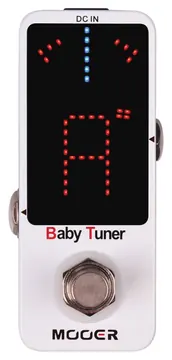 Mooer BABY TUNER WHITE Micropedale accordatore x strumenti elettrici elettroac.