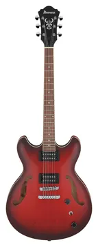 Ibanez AS53 Srf Transparent Red Flat