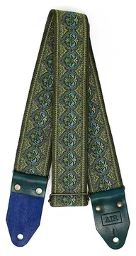 Air Straps Limited Edition Handcrafted 'Emerald' Guitar Strap