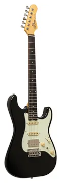 Crafter Charlote Strat Electric Guitar Cosmic Black