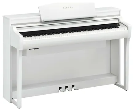 Yamaha Clavinova CSP-275 Digitalpiano – Weiß matt mit Echtholz-Weißtasten (Ebenholz-/Elfenbein-Belag) und Yamaha-CFX- & Bösendorfer-Samples
