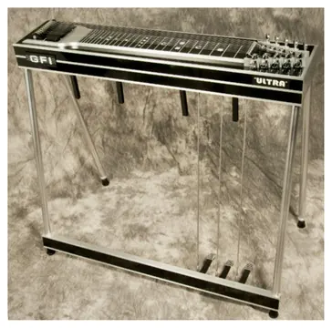 Special Order - Choice of 5 Colours of GFI S10U Ultra Single Neck 10 String Pedal Steel Guitar with 3 Pedals, 4 Knee Levers and Hardcase – Made in USA