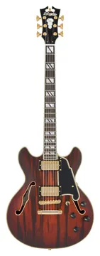 D'Angelico Deluxe Mini DC Seidenmatt Braun Burst