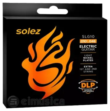Solez Encordoamento Solez Guitarra SLG 10 Light Niquel Plated 010-046