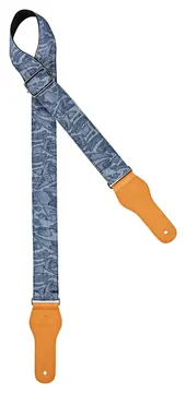 Ortega Denim Gitarrengurt Länge 1580mm / 62" (Max) / Breite 50mm - blau
