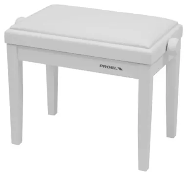 Proel PB90VSWWH PANCA REGOLABILE PIANOFORTE BIANCO SATINATO VELLUTO BIANCO