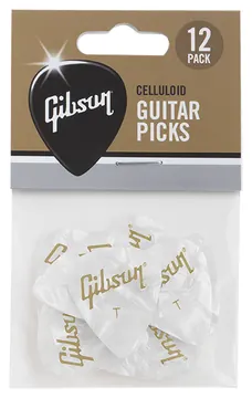 Gibson Pack 12 Puas Pearly White Thin