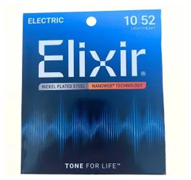 Corde elettrica Elixir 12077 nanoweb light heavy 10-52