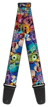 Buckle Down Monsters University Stacked Guitar Strap