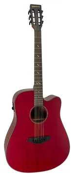 Waldman Eletro Acustico Waldman Blastone Grand DCEX-641 Aco - Transparent Red Top