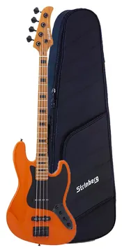 Strinberg Contrabaixo Strinberg JBS154AD OR Orange Signature Aninha Deleones Ativo/Passivo 4 Cordas C/ Bag