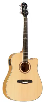 Strinberg London LE30C NS Euro Series Folk de Aço C/ Afinador Natural Fosco