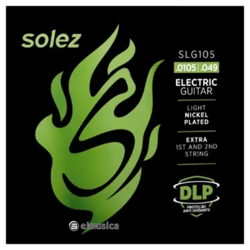 Solez Encordoamento para Guitarra Solez - Modelo SLG105 - Calibre .010,5 - .049