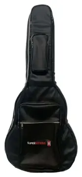 Viasom Capa Violão Folk Super Premium Pelúcia Caramelo - Viasom