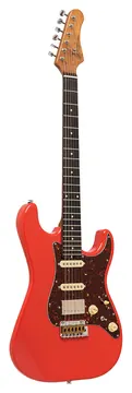 Crafter Crema Series Strat Electric Guitar Vintage Red