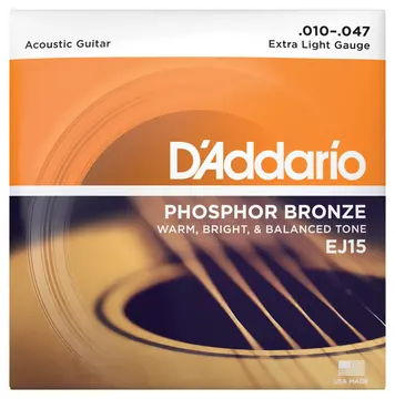 D`Addario D'Addario EJ15 Extra Light - Corde per Chitarra Acustica
