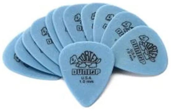 Blister plettri Dunlop 418P1.0 Tortex 12pz standard 1.0mm
