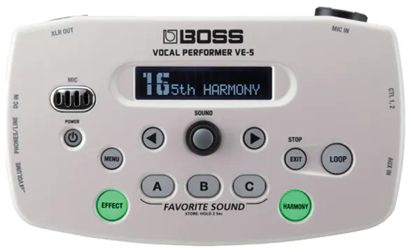 Boss Pedal Processador Voz Boss Ve5 Wh Vocal Performer (11053)
