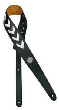 Gaucho Two Tone Guitar Strap, Black & White Arrow Design