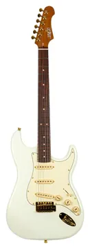 Jet JS-380 Olympic White Gold E-Gitarre