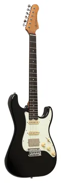 Crafter Moden Seoul Strat Electric Guitar Cosmic Black