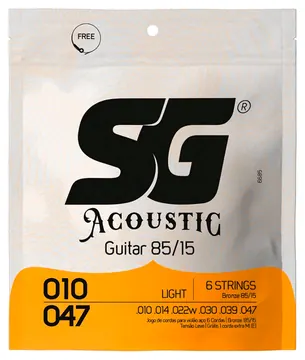 Encordoamento SG Acoustic 010 Light para Violão Aço