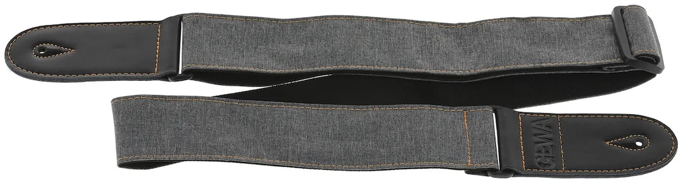 Gewa 531.075 Guitarstrap New Colours Steel Grey Gitarrengurt (60mm)