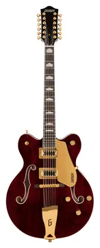 Gretsch G5422G-12 Electromatic Hollow Body Walnut Stain Elektrische 12 Snarige Gitaar