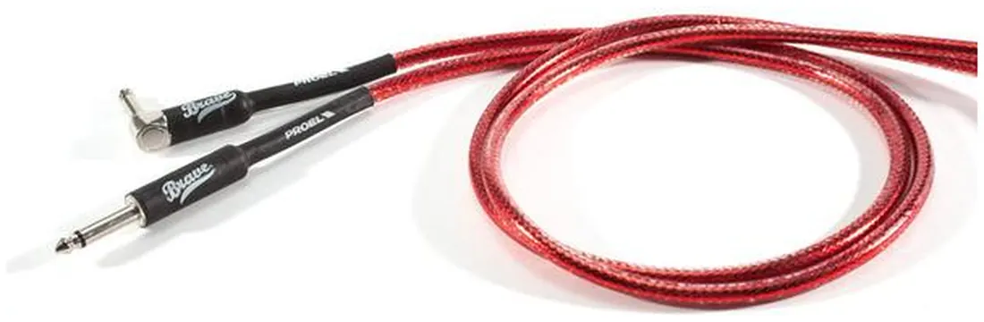 Proel BRV120LU3TR Cavo strumenti Jack Mono 6.3 mm a Jack mono 6.3 mm ad angolo