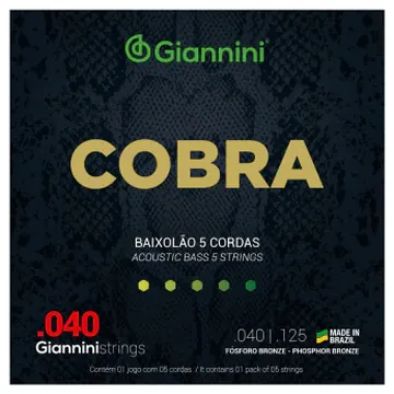 Giannini Encordamento P/Baixolao Giannini GEEBALF5 0.040/0.125