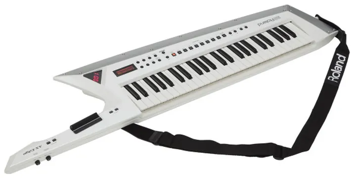 Roland AX-EDGE WHITE KEYTAR Sintetizador 49 teclas 500 sons 2 visores