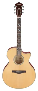 Ibanez Ae170-Ntr Natural High Gloss Top Transparent Red High Gloss Back And Sides
