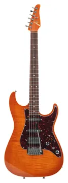 Tom Anderson Hollow Drop Classic Translucent Amber Burst 2001