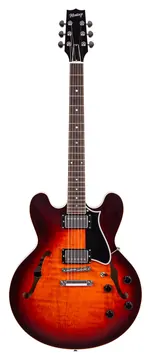Heritage Standard II Collection H-535 Electric Guitar with Case, Chestnut Burst