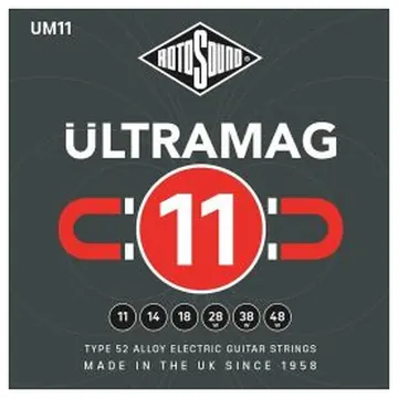 Rotosound Ultramag Electric Guitar String SetType 52 Alloy Wound 11-48 UM11