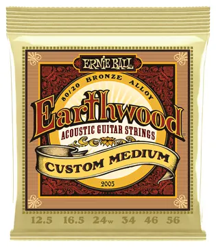 Ernie Ball 2005 Earthwood Bronze Custom 12.5-56 Saiten für Akustikgitarre
