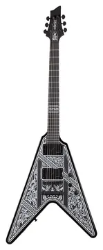 Schecter V-1 Pryzm Palladium Nero Lucido