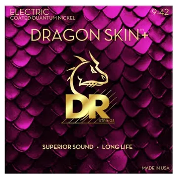 Dr Strings Deq-9 Dragon Skin+ Muta di corde per chitarra elettrica 9-42